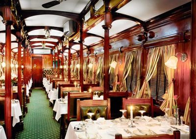 Rovos Rail Dining Pillar